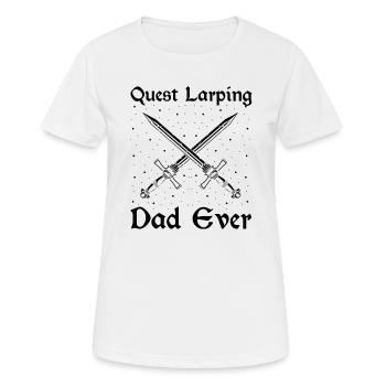 Citation de jeu de rôle pour Larper et Larp - T-shirt respirant Femme - blanc - Devant - AI Model Female 172 dark (172cm)
