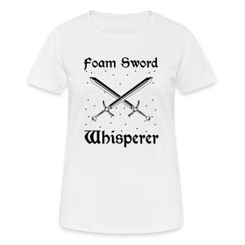Citation de jeu de rôle pour Larper et Larp - T-shirt respirant Femme - blanc - Devant - AI Model Female 172 dark (172cm)
