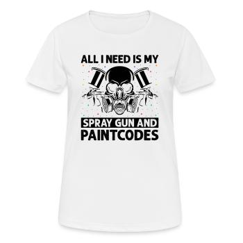 Car painter offer for coachbuilders - Women's Breathable T-Shirt - white - Front - AI Model Female 172 dark (172cm)