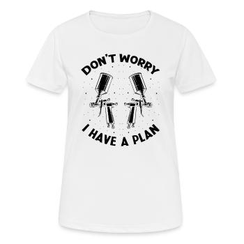 Autolackierer Angebot für Karosseriebauer - Frauen T-Shirt atmungsaktiv - Weiß - Vorne - AI Model Female 172 dark (172cm)