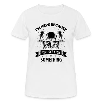 Autolackierer Angebot für Autolackierer - Frauen T-Shirt atmungsaktiv - Weiß - Vorne - AI Model Female 172 dark (172cm)