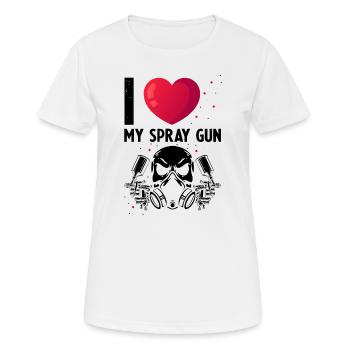 Car painter offer for coachbuilders - Women's Breathable T-Shirt - white - Front - AI Model Female 172 dark (172cm)