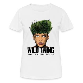 Wild Thing - Life Is Better Outside - Frauen T-Shirt atmungsaktiv - Weiß - Vorne - AI Model Female 172 dark (172cm)