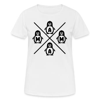 Maman - T-shirt respirant Femme - blanc - Devant - AI Model Female 172 dark (172cm)