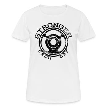 Stronger each day - Women's Breathable T-Shirt - white - Front - AI Model Female 172 dark (172cm)