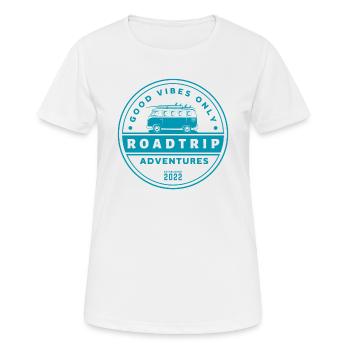 Road Trip Vibes Vanlife Seal - T-shirt respirant Femme - blanc - Devant - AI Model Female 172 dark (172cm)
