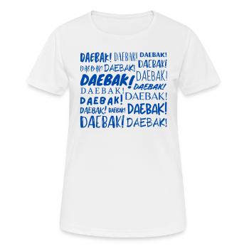 Daebak ! - T-shirt respirant Femme - blanc - Devant - AI Model Female 172 dark (172cm)