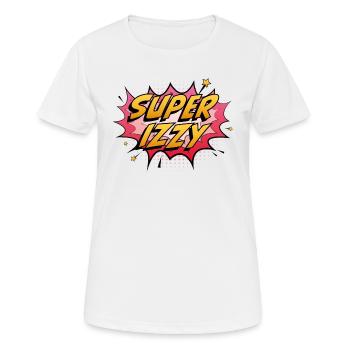 Super Izzy - Women's Breathable T-Shirt - white - Front - AI Model Female 172 dark (172cm)
