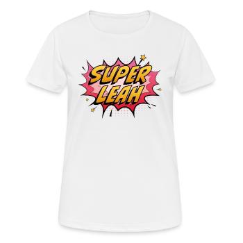 Super Leah - Women's Breathable T-Shirt - white - Front - AI Model Female 172 dark (172cm)
