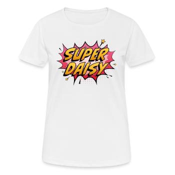 Super Daisy - Women's Breathable T-Shirt - white - Front - AI Model Female 172 dark (172cm)