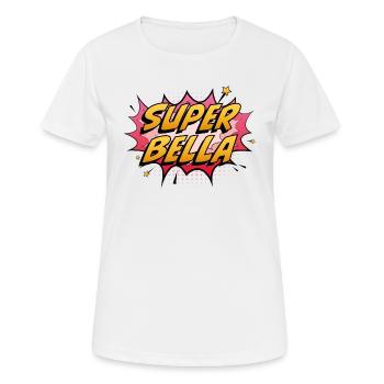 Super Bella - T-shirt respirant Femme - blanc - Devant - AI Model Female 172 dark (172cm)