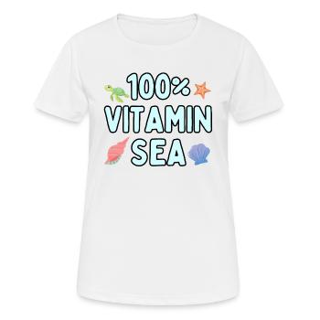 100 Percent Vitamin Sea - Women's Breathable T-Shirt - white - Front - AI Model Female 172 dark (172cm)
