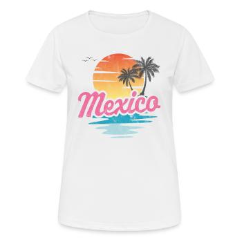 MÉXICO - Frauen T-Shirt atmungsaktiv - Weiß - Vorne - AI Model Female 172 dark (172cm)