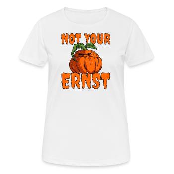 Pas votre citrouille Ernst Halloween - T-shirt respirant Femme - blanc - Devant - AI Model Female 172 dark (172cm)