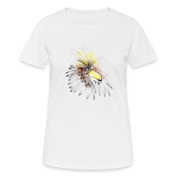 Oiseau de paradis - T-shirt respirant Femme - blanc - Devant - AI Model Female 172 dark (172cm)