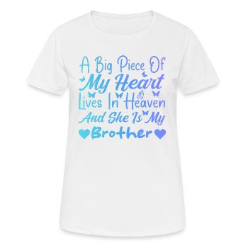 I miss My Brother In Heaven Tees For Boys Girl - T-shirt respirant Femme - blanc - Devant - AI Model Female 172 dark (172cm)