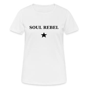 Soul Rebel - T-shirt respirant Femme - blanc - Devant - AI Model Female 172 dark (172cm)