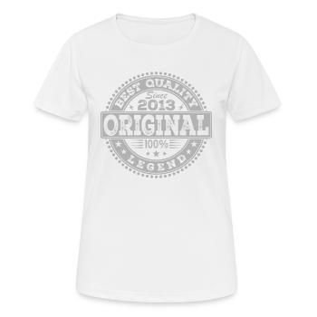 11. Geburtstag Original 2013 Vintage Geschenk - Frauen T-Shirt atmungsaktiv - Weiß - Vorne - AI Model Female 172 dark (172cm)