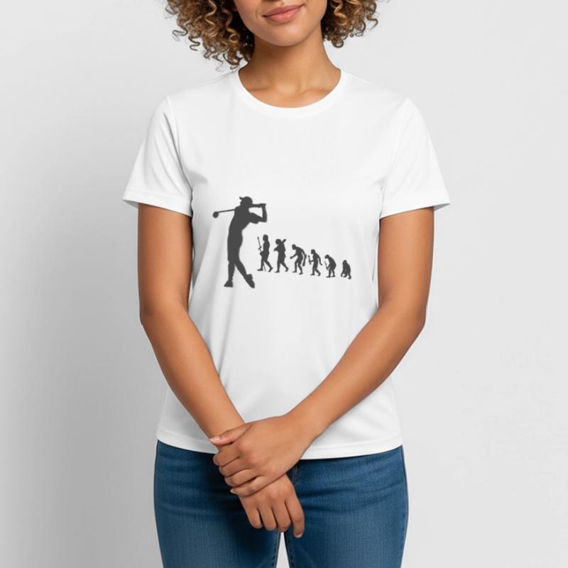 Evolution Golf Golfeur tee Evolution T-shirt respirant Femme