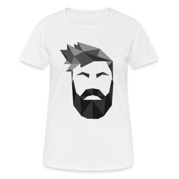 Origami Bart November rasieren Haare - Frauen T-Shirt atmungsaktiv - Weiß - Vorne - AI Model Female 172 dark (172cm)