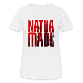 Natua Madl - Frauen T-Shirt atmungsaktiv - Weiß - Vorne - AI Model Female 172 dark (172cm)