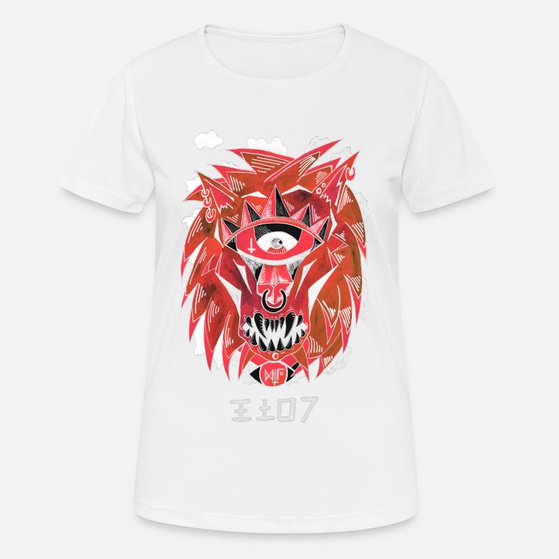 Negative lion - Women's Breathable T-Shirt - white