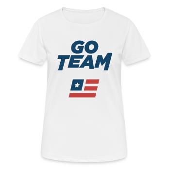 Go team - Women's Breathable T-Shirt - white - Front - AI Model Female 172 dark (172cm)