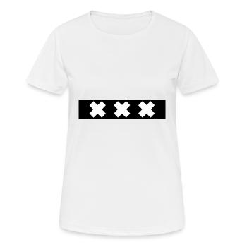 Amsterdam XXX - Women's Breathable T-Shirt - white - Front - AI Model Female 172 dark (172cm)
