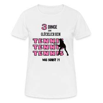 Tennis Was Sonst Spiel Tennisspielerin Spielerin - Frauen T-Shirt atmungsaktiv - Weiß - Vorne - AI Model Female 172 dark (172cm)
