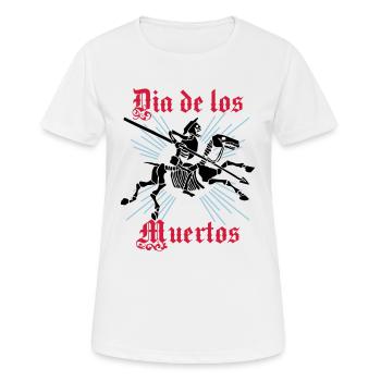 Dia de los Muertos Skeleton Day of the Dead Halloween - Women's Breathable T-Shirt - white - Front - AI Model Female 172 dark (172cm)