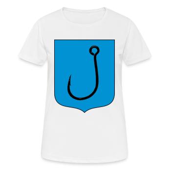 Haken - Frauen T-Shirt atmungsaktiv - Weiß - Vorne - AI Model Female 172 dark (172cm)