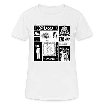 PISCES - Women's Breathable T-Shirt - white - Front - AI Model Female 172 dark (172cm)