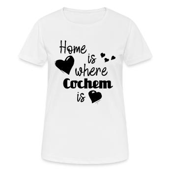 Zuhause in Cochem - Home is where Cochem is - Frauen T-Shirt atmungsaktiv - Weiß - Vorne - AI Model Female 172 dark (172cm)