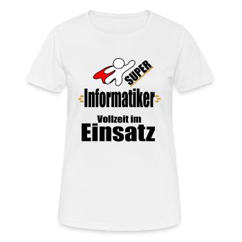 Informatiker Informatik Computer Technik - Frauen T-Shirt atmungsaktiv - Weiß - Vorne - AI Model Female 172 dark (172cm)