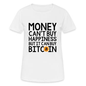 Bitcoin - T-shirt respirant Femme - blanc - Devant - AI Model Female 172 dark (172cm)