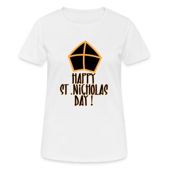 Happy St. Nicholas Day - Women's Breathable T-Shirt - white - Front - AI Model Female 172 dark (172cm)