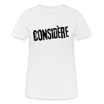 Considère - Ps /119 - T-shirt respirant Femme - blanc - Devant - AI Model Female 172 dark (172cm)