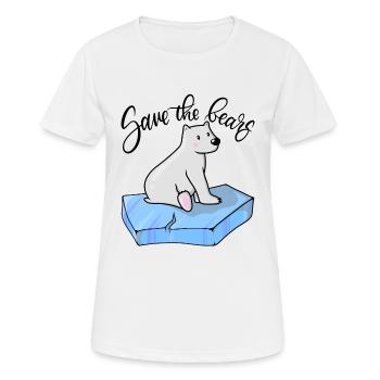 Save the bears - Save the bears - Women's Breathable T-Shirt - white - Front - AI Model Female 172 dark (172cm)