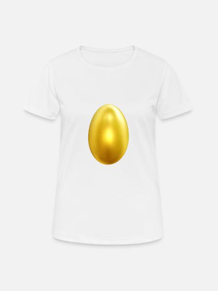 Golden Gold Golden Egg Egg - Women's Breathable T-Shirt - white