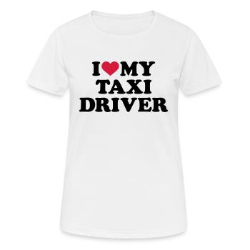Taxifahrer - Frauen T-Shirt atmungsaktiv - Weiß - Vorne - AI Model Female 172 dark (172cm)