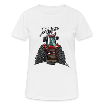 0504 Case 856XL - Women's Breathable T-Shirt - white - Front - AI Model Female 172 dark (172cm)