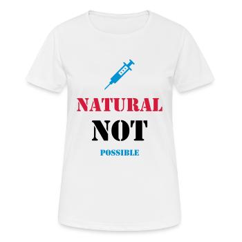NATUREL NON POSSIBLE - JUS - T-shirt respirant Femme - blanc - Devant - AI Model Female 172 dark (172cm)