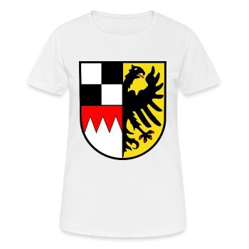 Armoiries de moyenne franconie - T-shirt respirant Femme - blanc - Devant - AI Model Female 172 dark (172cm)