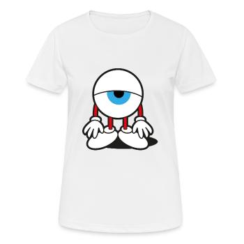 Œil fatigué - T-shirt respirant Femme - blanc - Devant - AI Model Female 172 dark (172cm)