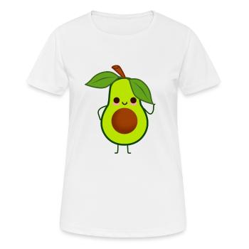 Avocat mâle - T-shirt respirant Femme - blanc - Devant - AI Model Female 172 dark (172cm)