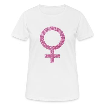 venus e 60 - Frauen T-Shirt atmungsaktiv - Weiß - Vorne - AI Model Female 172 dark (172cm)