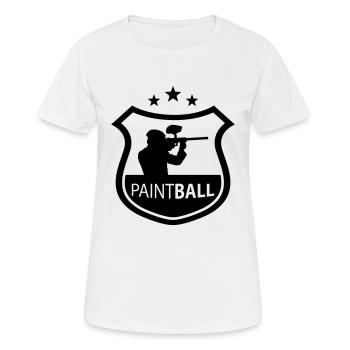 paintball - Women's Breathable T-Shirt - white - Front - AI Model Female 172 dark (172cm)