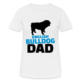 Bulldogge - Frauen T-Shirt atmungsaktiv - Weiß - Vorne - AI Model Female 172 dark (172cm)