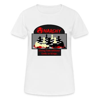 Anarchy - T-shirt respirant Femme - blanc - Devant - AI Model Female 172 dark (172cm)