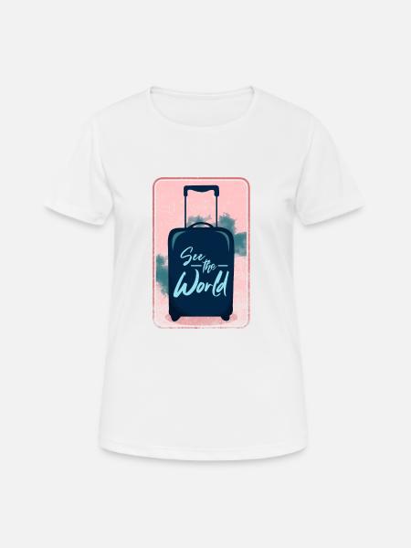 travel - Women's Breathable T-Shirt - white